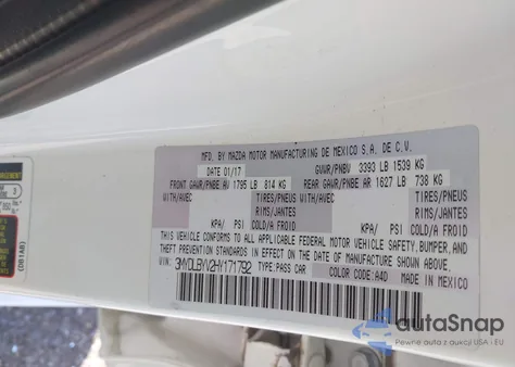 2017 Toyota Yaris Ia z USA, uszkodzony, nr VIN 3MYDLBYV2HY171792